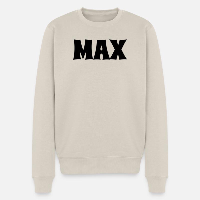 Max - Männer Premium Bio Pullover - Beige