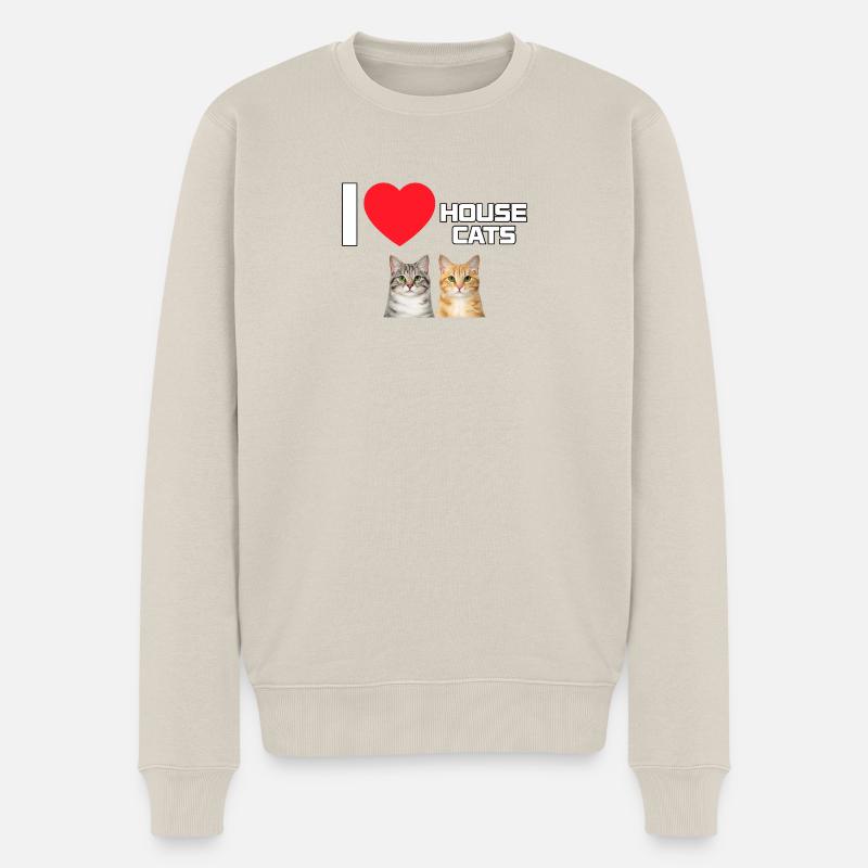 Originaldesign DJ Raymond - Männer Premium Bio Pullover - Beige