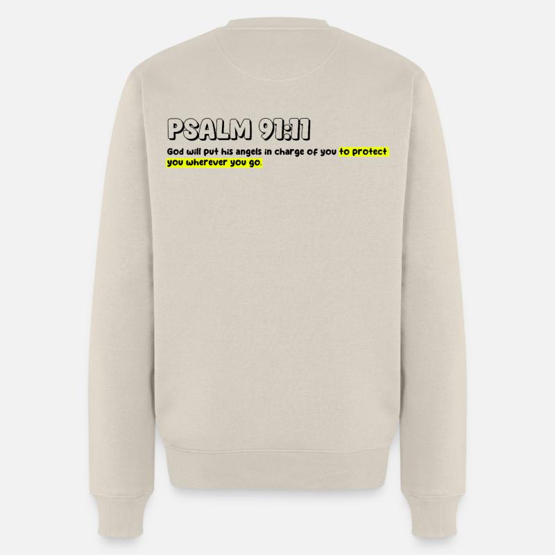 Biblisches Zitat - Männer Premium Bio Pullover - Beige