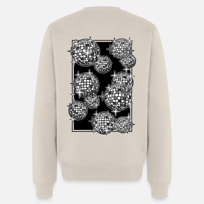 Spiegelkugeln mit Hintergrund - Männer Premium Bio Pullover - Beige