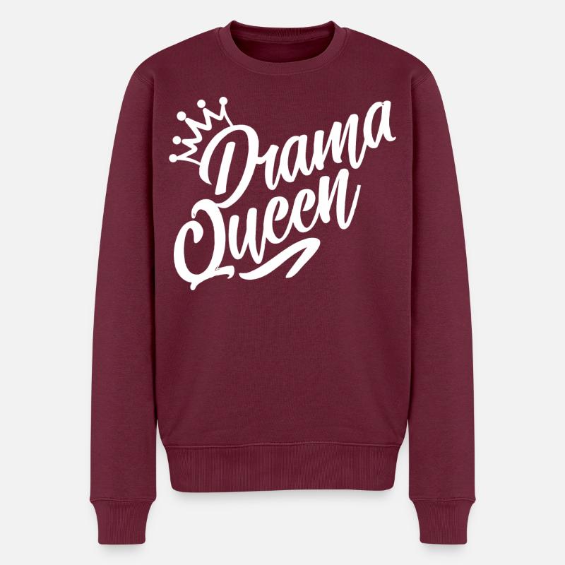 reine du drame - Pull Premium bio Homme - bourgogne