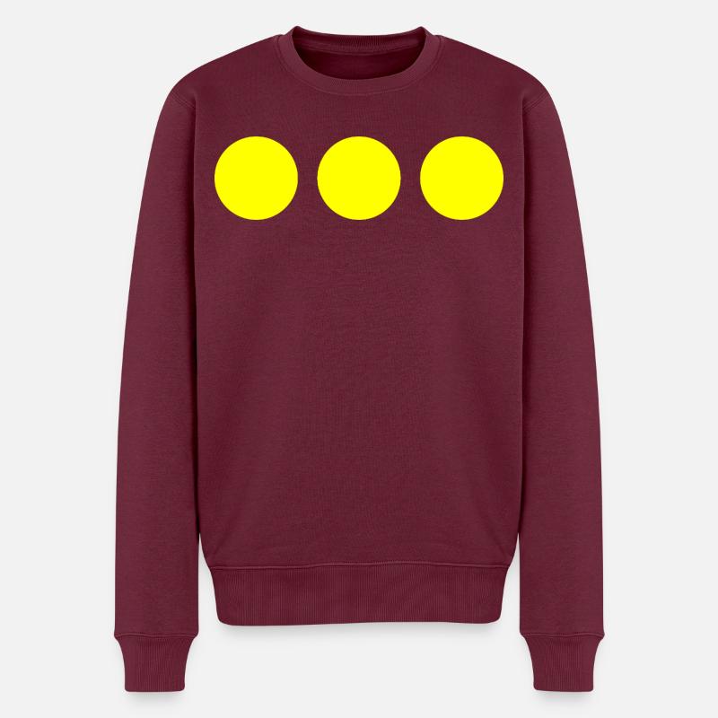 Christiania - Männer Premium Bio Pullover - Burgunderrot