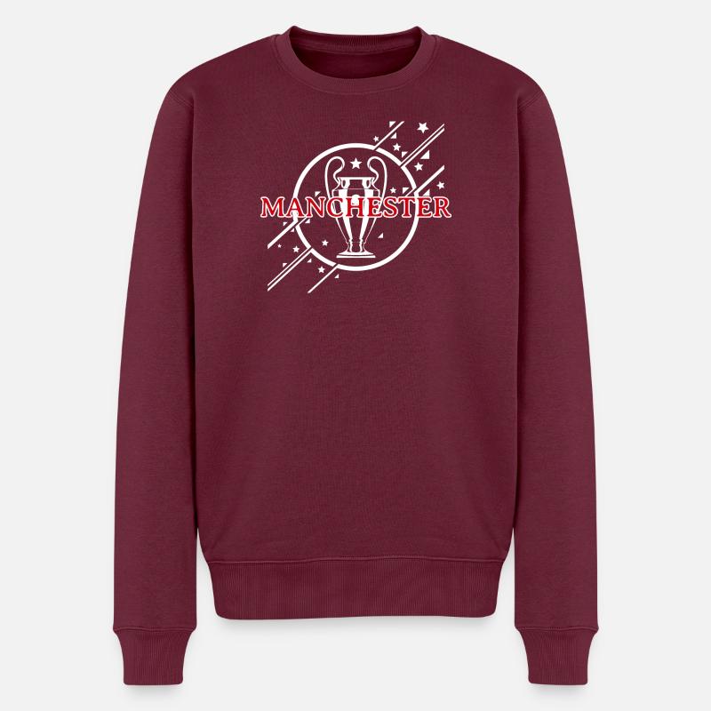 | blanc de Manchester Casual Angleterre Cadeau - Pull Premium bio Homme - bourgogne