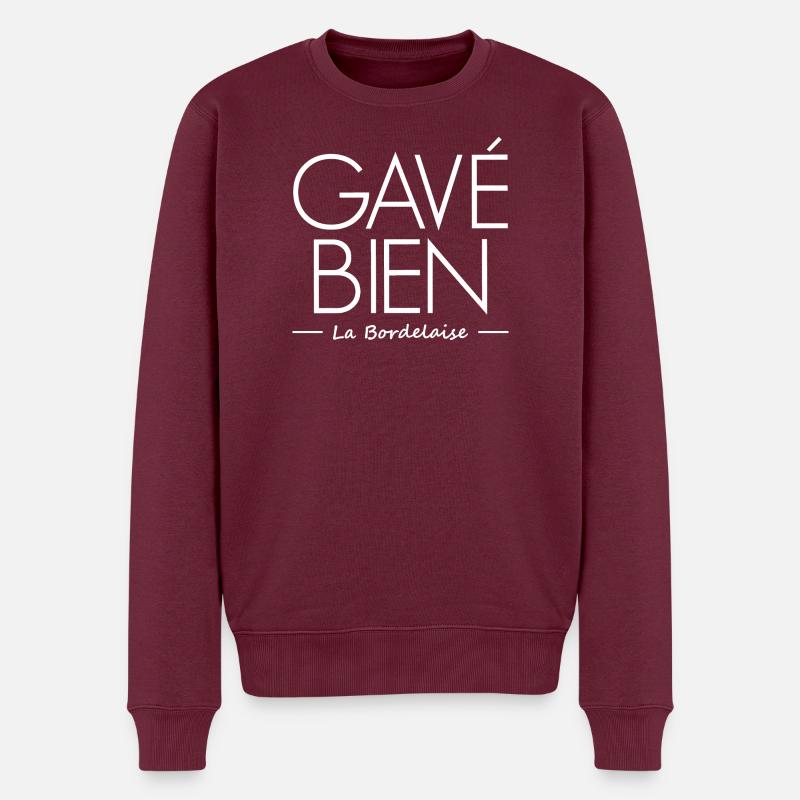 Gavé Bien La Bordelaise blc - Pull Premium bio Homme - bourgogne