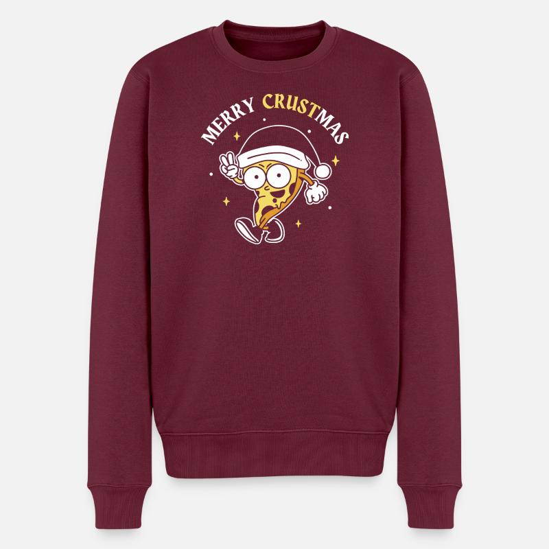 Joyeux Crustmas - Pull Premium bio Homme - bourgogne