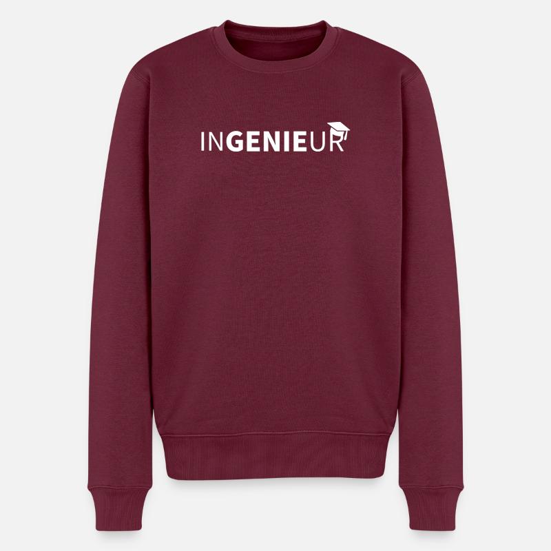 INGENIEUR Bachelor 2022 - Männer Premium Bio Pullover - Burgunderrot