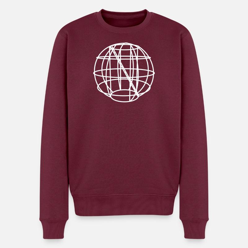 Klettergerüst Bulgarien - Männer Premium Bio Pullover - Burgunderrot