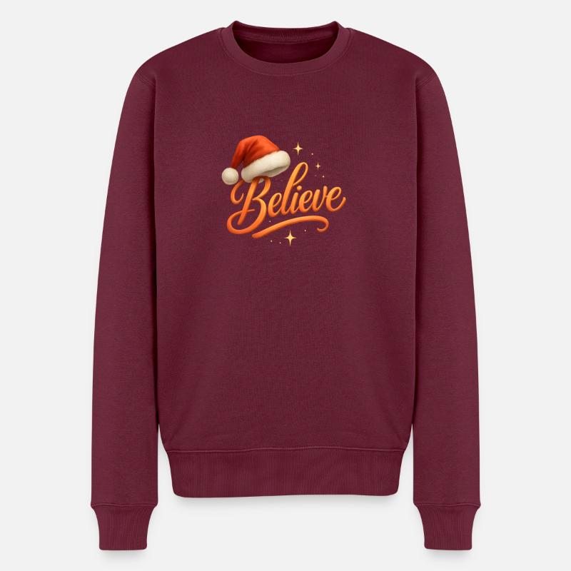Joyeux Noël Père Noël - Pull Premium bio Homme - bourgogne
