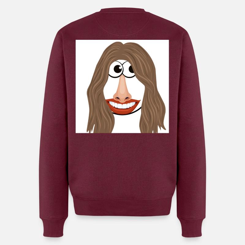 Coole frau - Männer Premium Bio Pullover - Burgunderrot