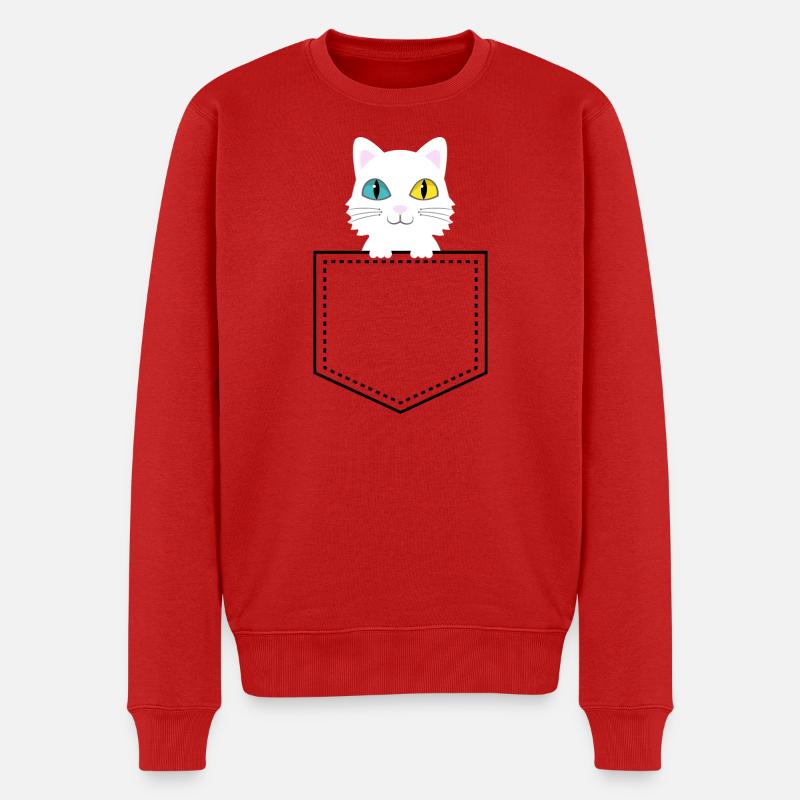 Taschentier Türkische Angora - Männer Premium Bio Pullover - Rot
