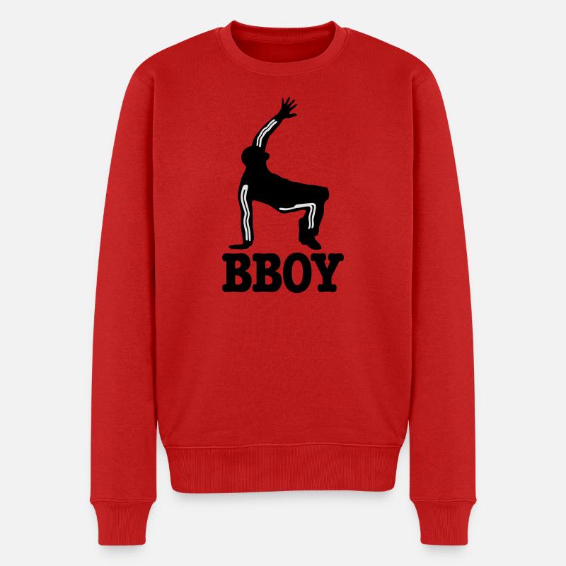 bboy - Männer Premium Bio Pullover - Rot