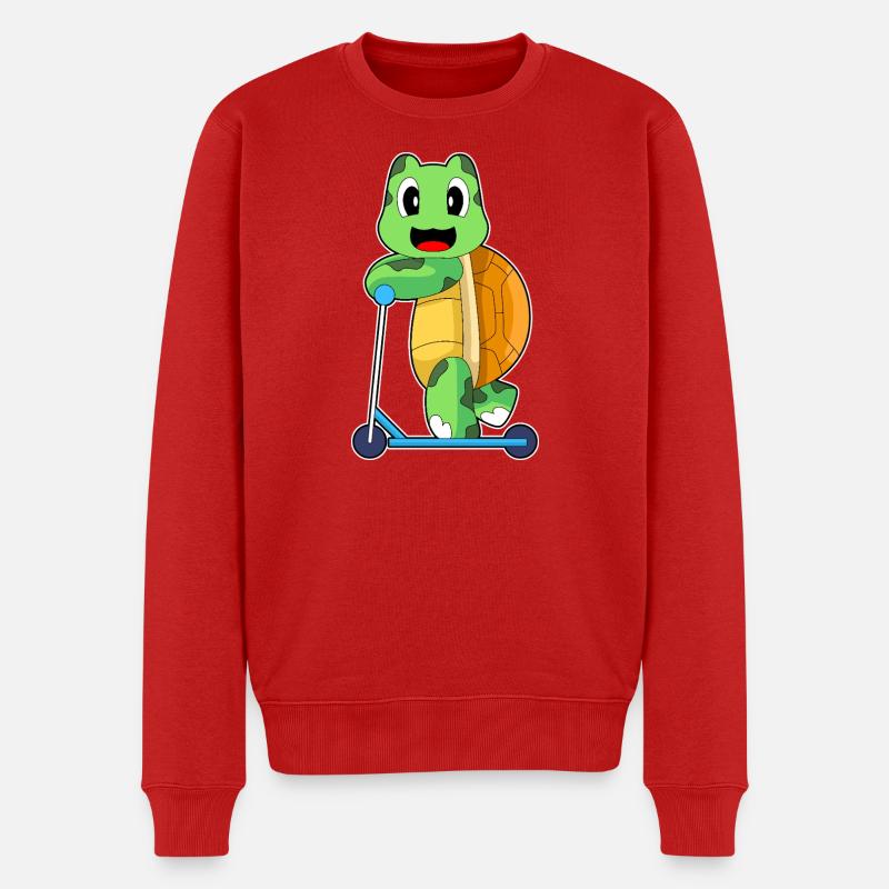 Scooter tortue - Pull Premium bio Homme - rouge