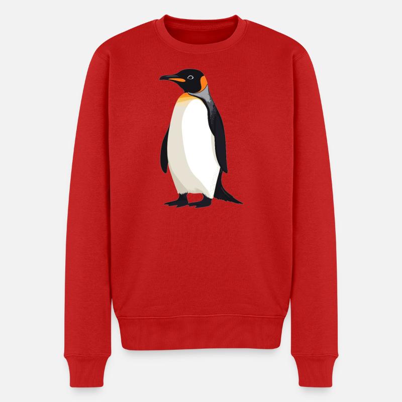 Pingouins Pingouin - Pull Premium bio Homme - rouge