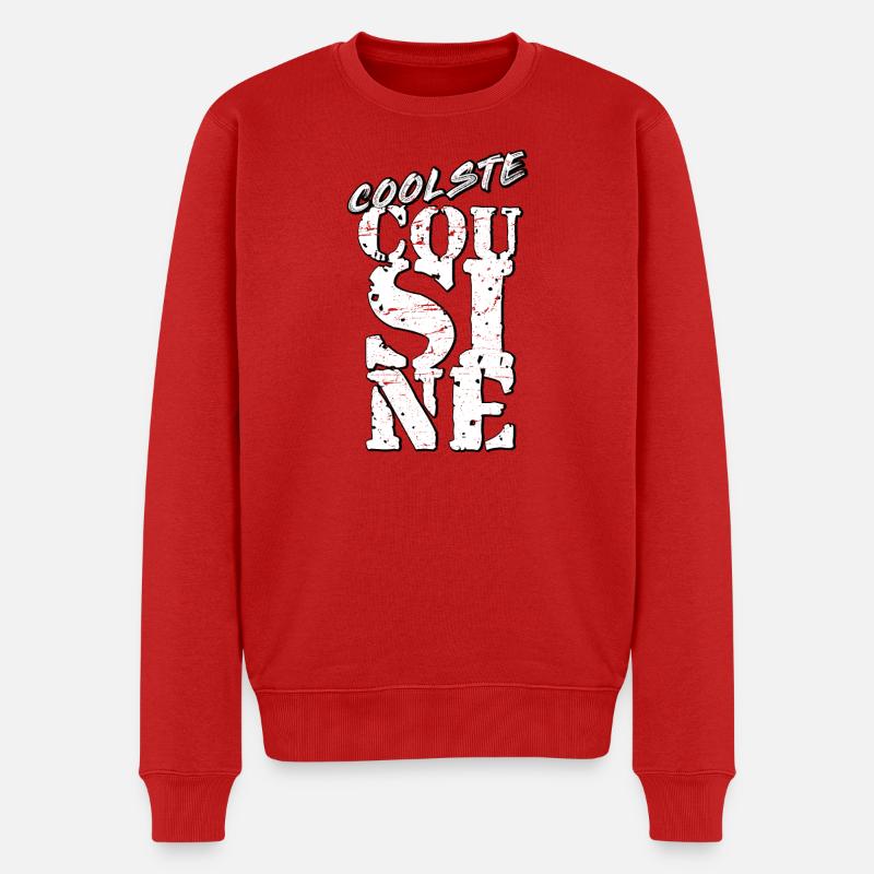 cousine - Männer Premium Bio Pullover - Rot