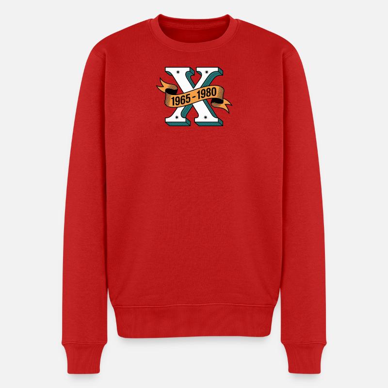 Gen X 1965-1980 - Männer Premium Bio Pullover - Rot