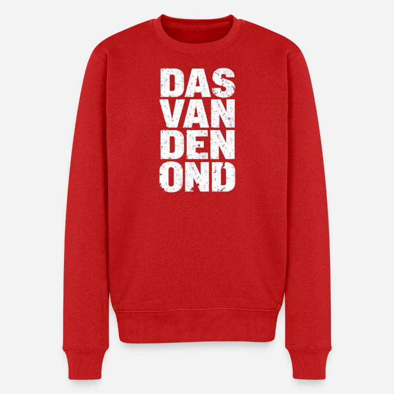 Das van den ond. Proverbes anversois - Pull Premium bio Homme - rouge