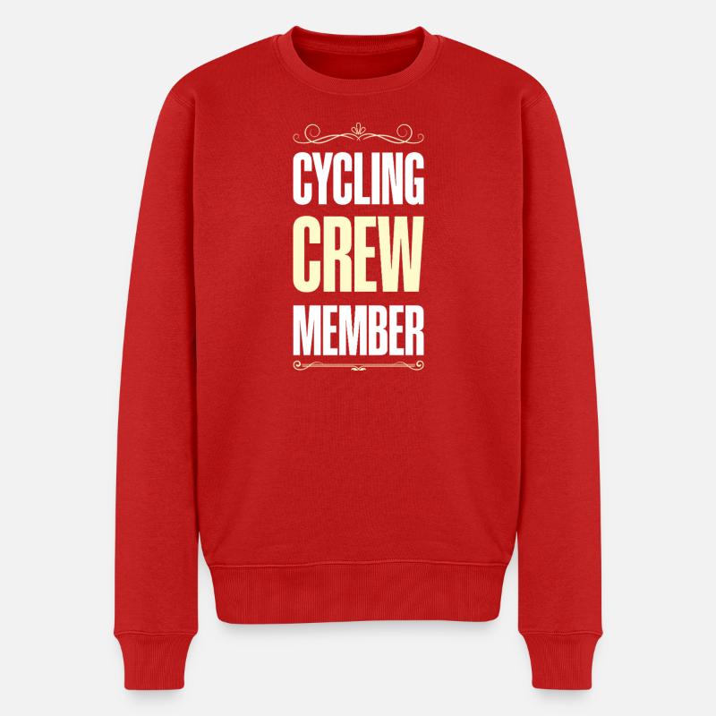 Cycling Crew - Männer Premium Bio Pullover - Rot