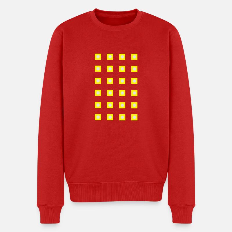 LED-Licht_a1 - Männer Premium Bio Pullover - Rot