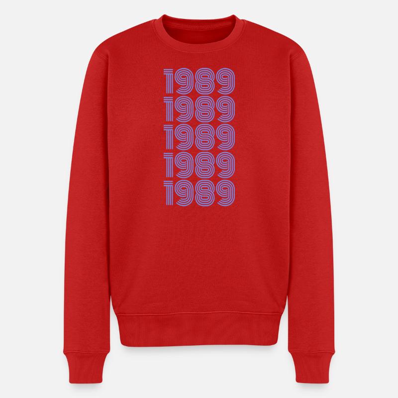 Motorrad 1989 - Männer Premium Bio Pullover - Rot