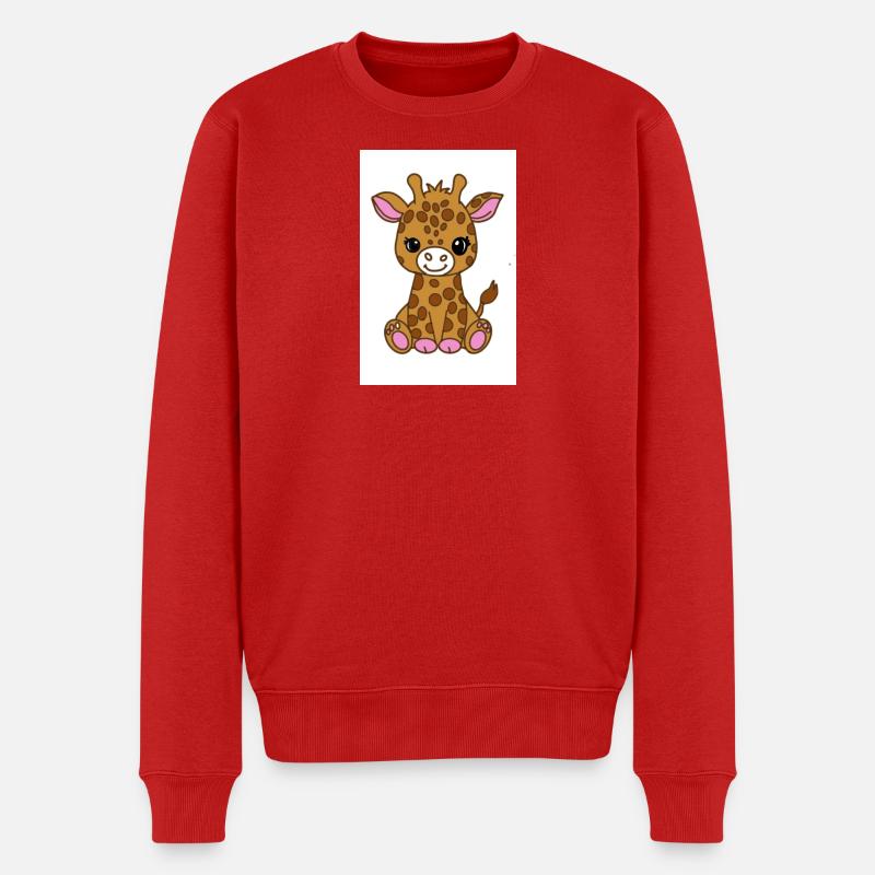 Girafon kawaï - Pull Premium bio Homme - rouge