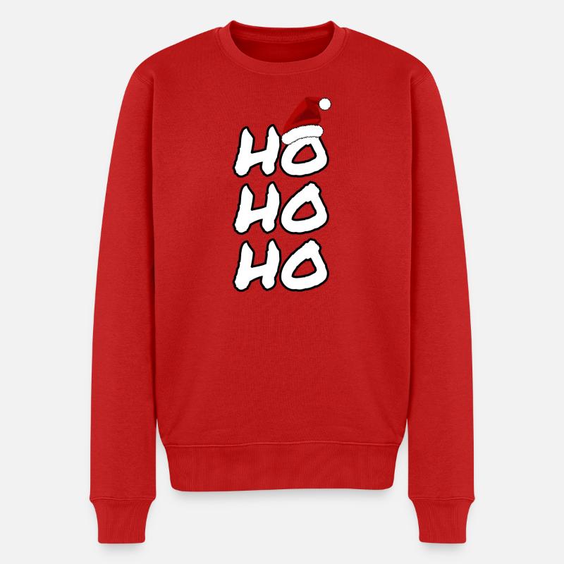 Frohes Fest - Männer Premium Bio Pullover - Rot
