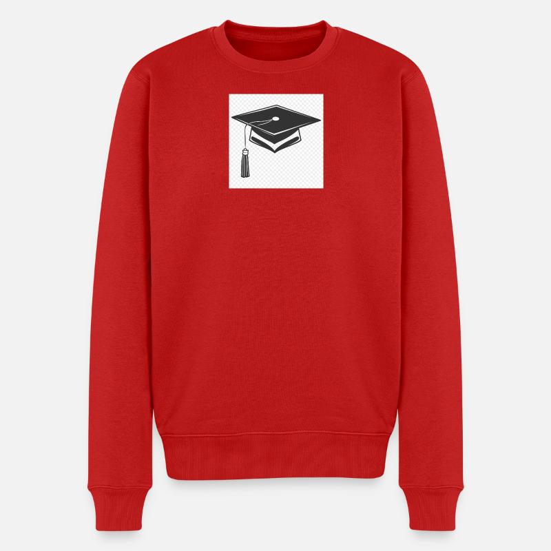 Abschlusskappe Icon - Männer Premium Bio Pullover - Rot