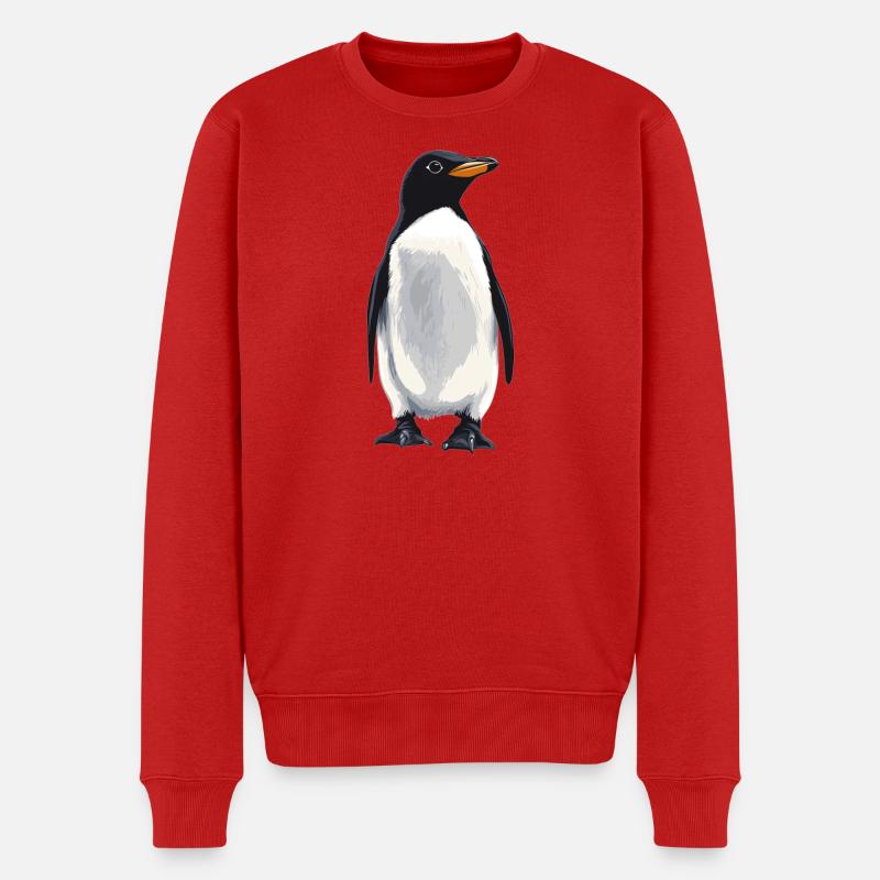 Pingouins Pingouin - Pull Premium bio Homme - rouge
