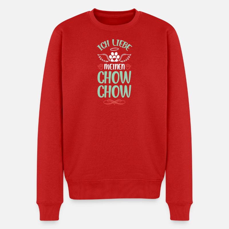 J’adore mon Chow Chow - Pull Premium bio Homme - rouge
