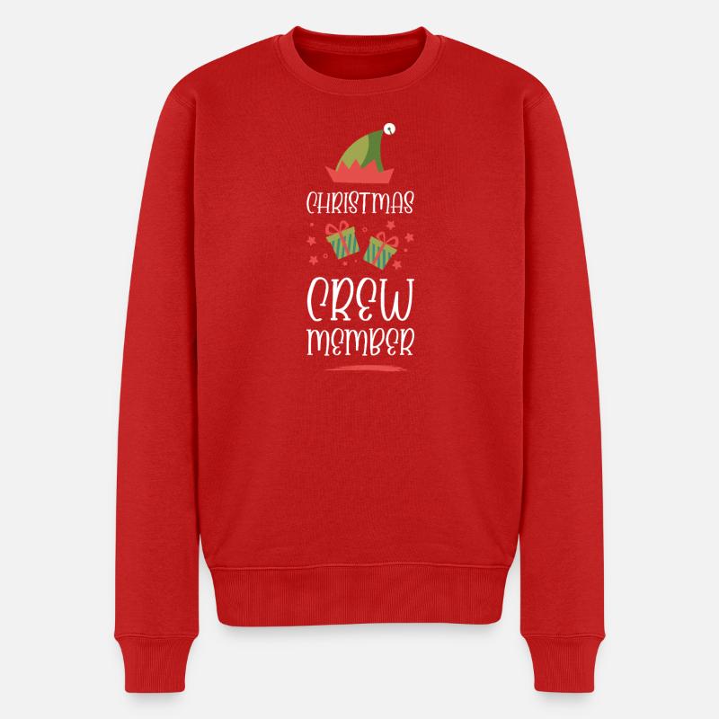 Weihnachten Crew Christmas - Männer Premium Bio Pullover - Rot