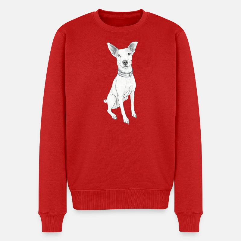 Bodeguero Andaluz im Skizzenstil - Männer Premium Bio Pullover - Rot