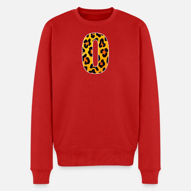 Leopard Zero Print - Pull Premium bio Homme - rouge