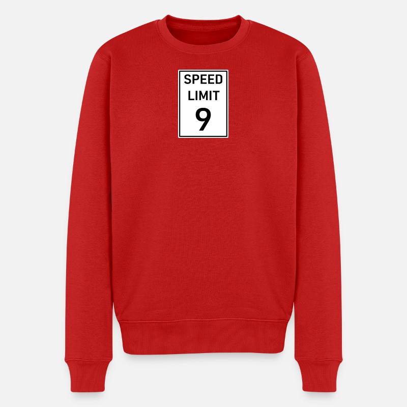 Einschränkung - Männer Premium Bio Pullover - Rot