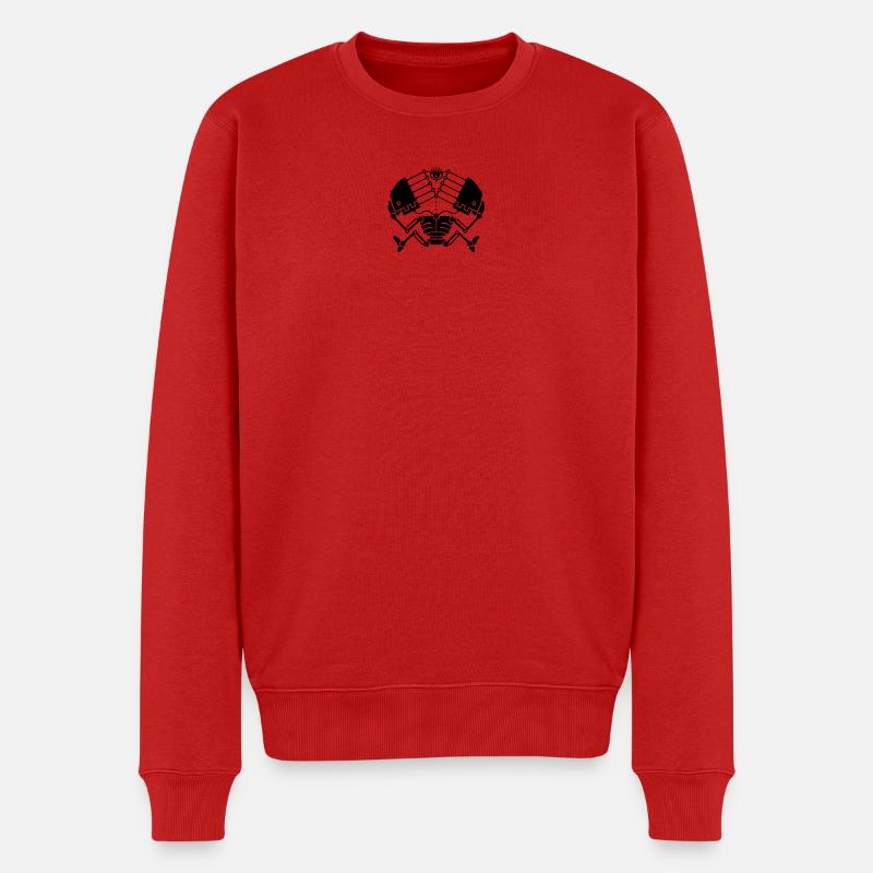 3rd Eye Robotics - schwarze Ausführung - Männer Premium Bio Pullover - Rot
