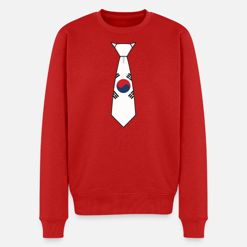 Corée du Sud - Pull Premium bio Homme - rouge