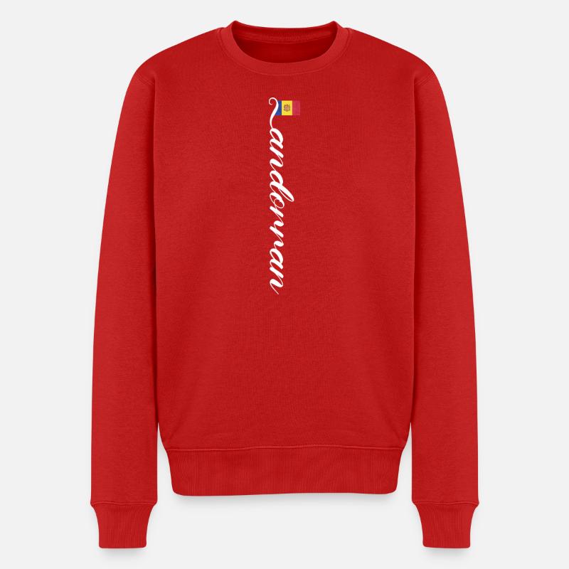 Andorra - Männer Premium Bio Pullover - Rot