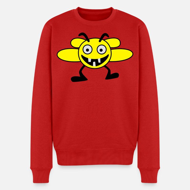 Bienen Männchen - Männer Premium Bio Pullover - Rot
