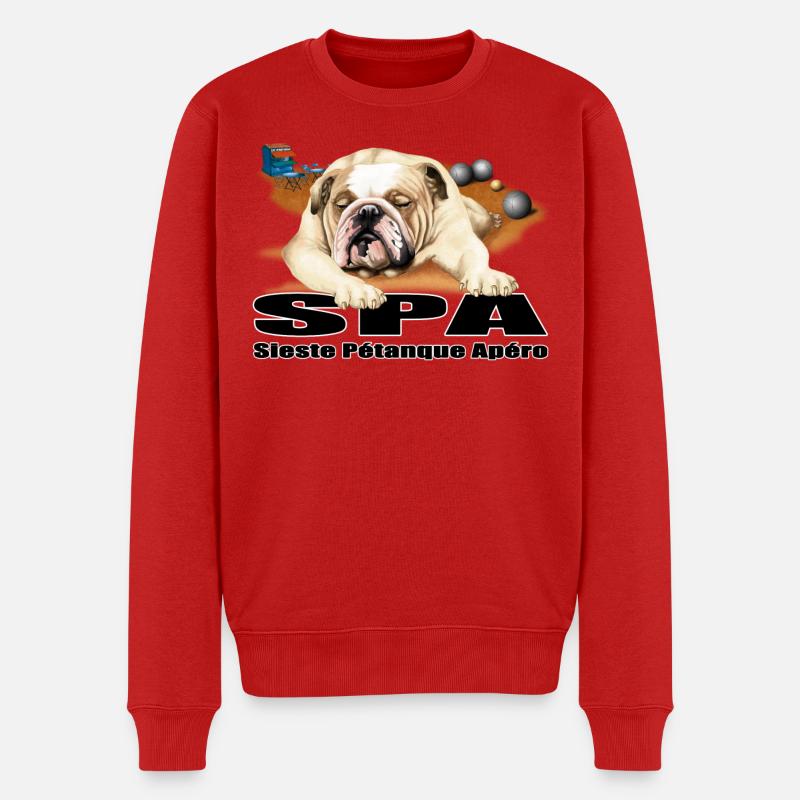 SPA Snooze Aperitif Schalen - Männer Premium Bio Pullover - Rot