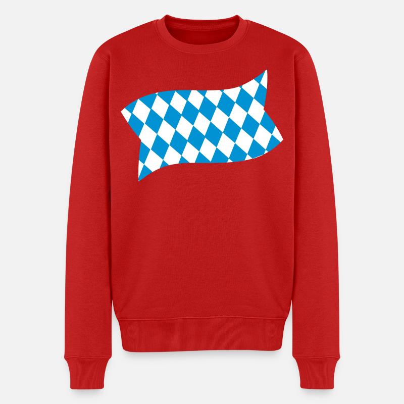 Bayern - Männer Premium Bio Pullover - Rot