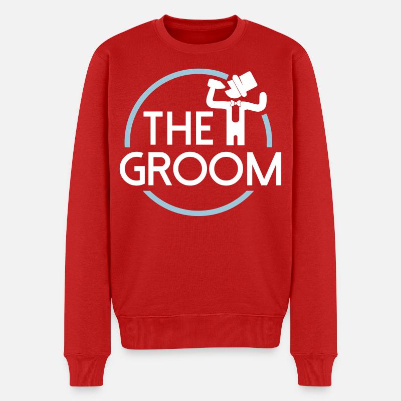 Groom - Männer Premium Bio Pullover - Rot