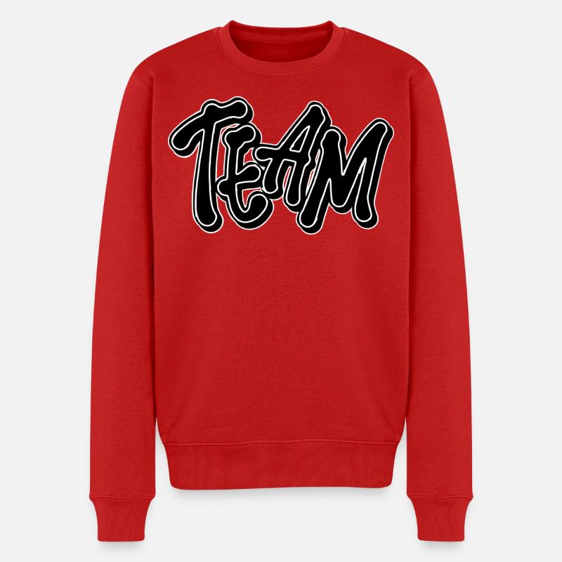 Équipe - Pull Premium bio Homme - rouge