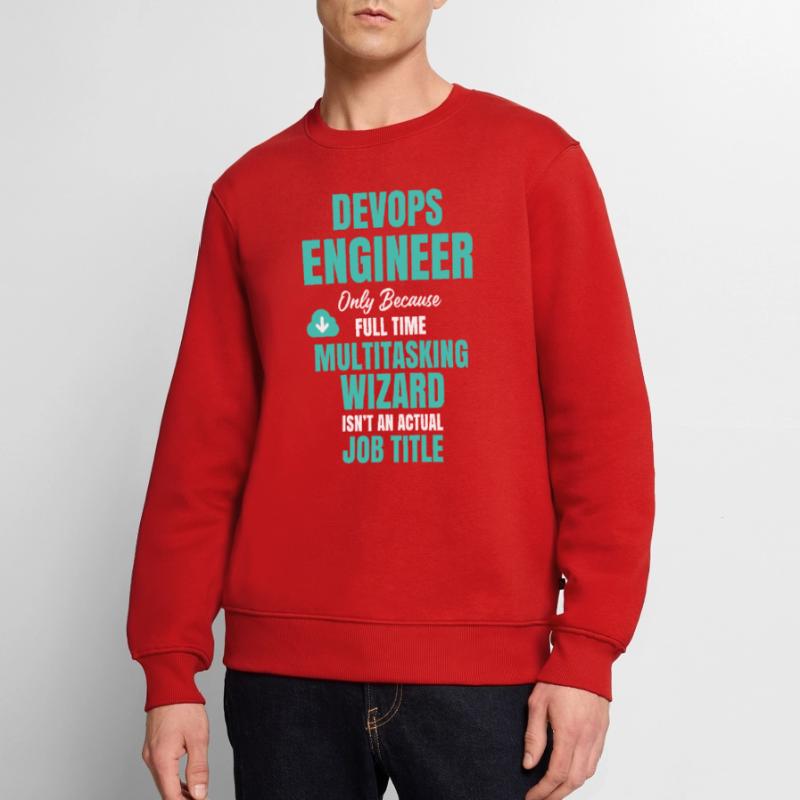 DevOps Engineer Multitasking Wizard Men's Premium Organic Jumper