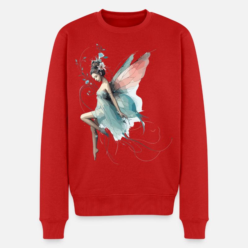 Fée fée monde cadeau - Pull Premium bio Homme - rouge