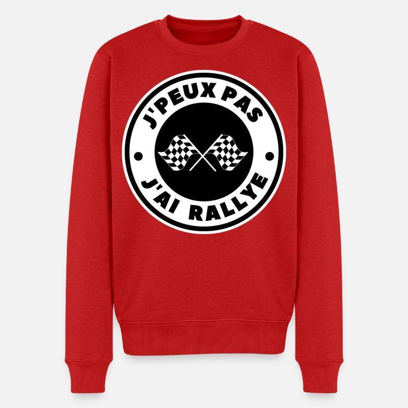 Je peux pas j'ai rallye - Pull Premium bio Homme - rouge
