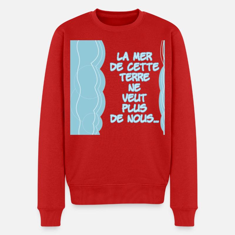 Das Meer dieses Landes will uns nicht mehr - Männer Premium Bio Pullover - Rot