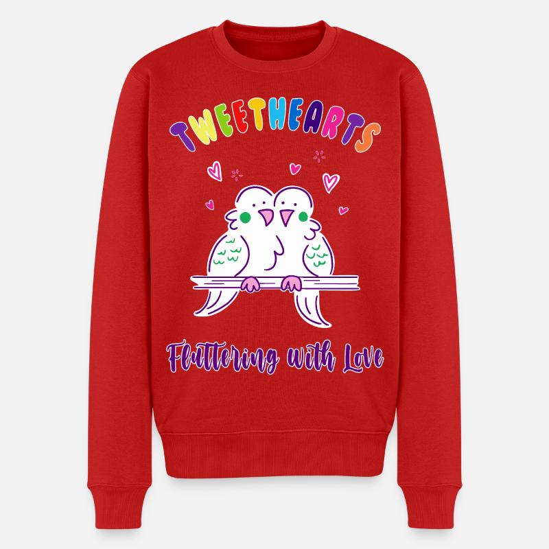 Tweethearts Flatter avec amour - Pull Premium bio Homme - rouge
