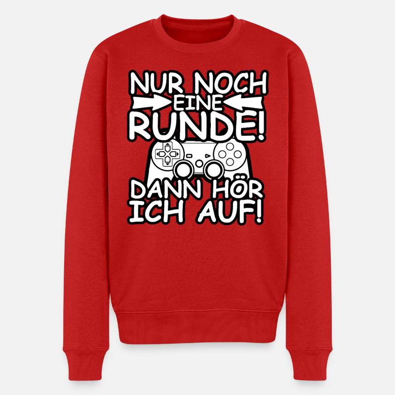 Game Over Later - Männer Premium Bio Pullover - Rot
