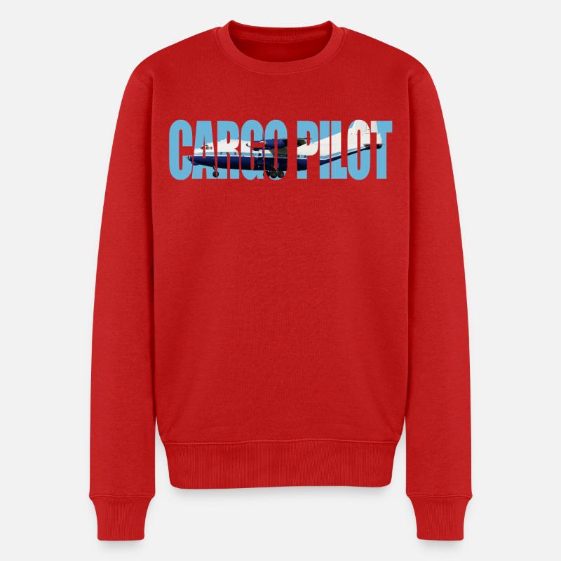 Cargo pilot An-12 - Männer Premium Bio Pullover - Rot