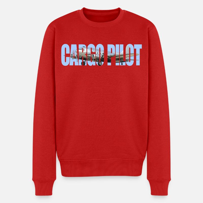 Cargo pilot B-307 - Männer Premium Bio Pullover - Rot