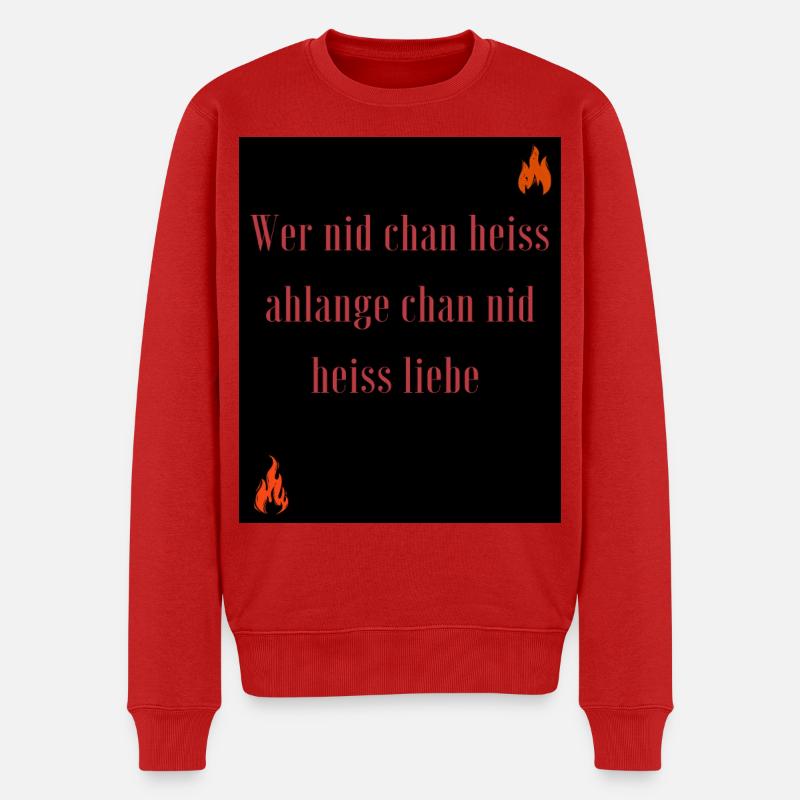 Chilli for life  - Männer Premium Bio Pullover - Rot