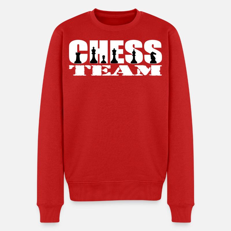 Schach - Männer Premium Bio Pullover - Rot